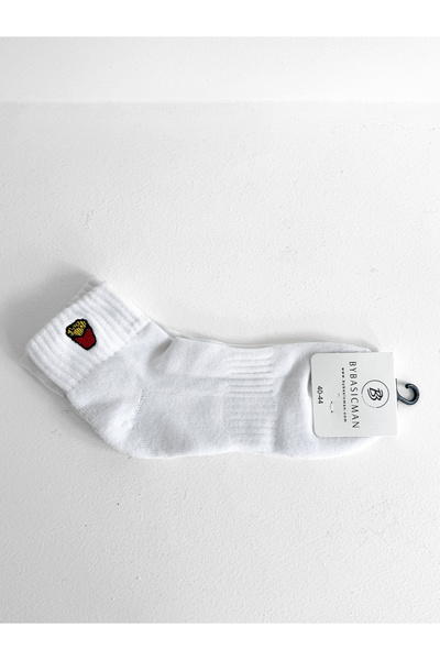 BYBASICMAN Beli pomfrit Vezena polovine čarapa