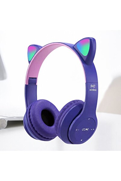 zola Căști wireless, model pisicuță cu urechi, pentru copii, rază de acțiune ...