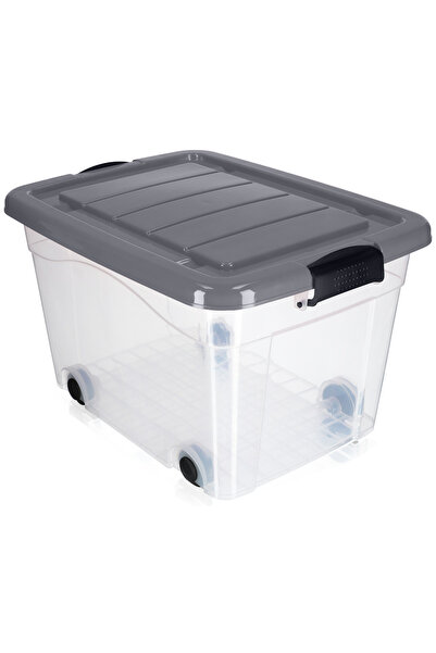 KADAX Ladă mare pentru jucării, cu roți, din plastic, 40L