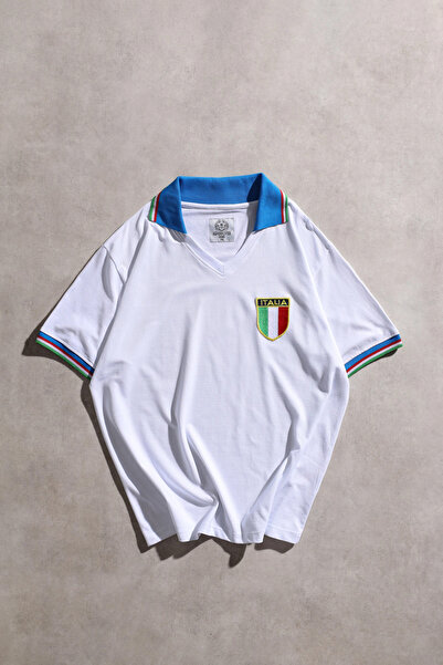 Overdrive 1982 Dünya Kupası Şampiyonluk ITL Retro Beyaz Futbol Forma