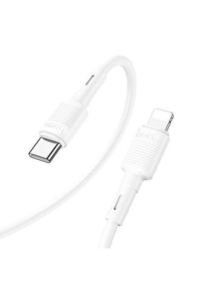 Hoco Cablu transfer date si incarcare X83 USB-C - tip Lightning PD20W 1m, Alb