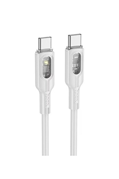 Hoco Cablu transfer date si incarcare U120 USB-C - USB-C QC3.0 60W 3A 1.2m, Gri