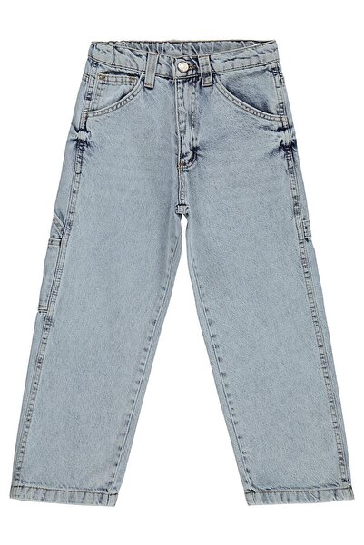 Civil Boys بنطلون جينز فضفاض من يان بجيوب للأعمار من 10-13 سنة - أزرق للأعمار...