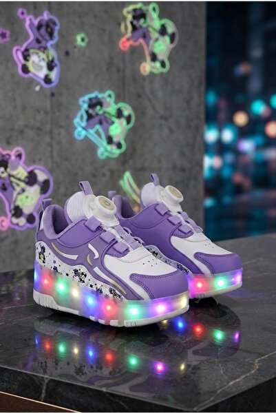 ROCKY Işıklı Tekerlekli Sneakers - Akıllı Bağcıklı Spor Ayakkabı