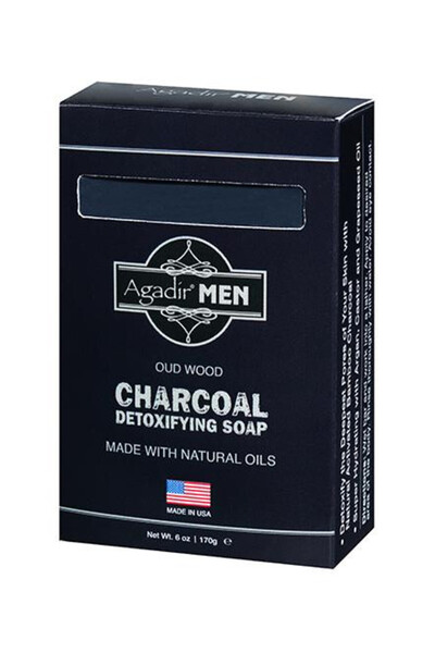 Agadir Σαπούνι αποτοξίνωσης Oud Men με κάρβουνο και ξύλο 170g