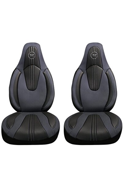 Panda Set 2 Huse Scaune Fata Auto, Panda, compatibile cu tetiere incorporate-...