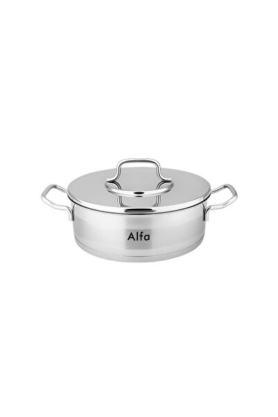 Alfa Turkish stainless steel flat saucepan 32 PREMI