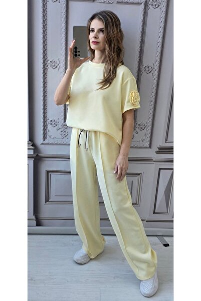 GLAMSI Women's set of pants and t-shirt with Patterned