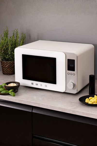 SMEG 9 in 1 Mikrodalga Fırın Mat Beyaz 27Lt