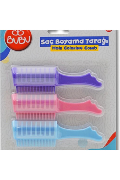 Bubu مشط صبغ الشعر من بو-بو، 3 قطع