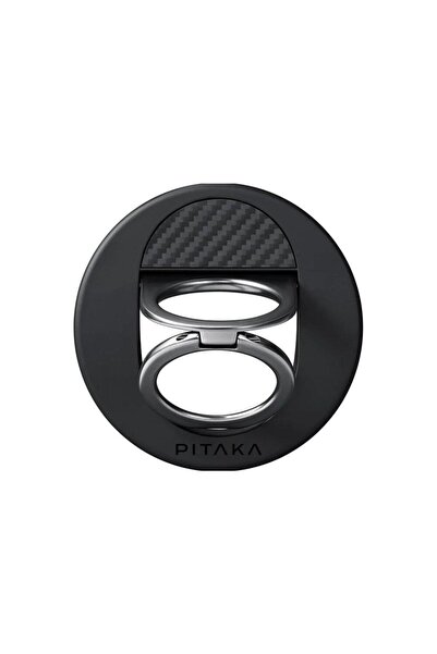 PITAKA Suport inel MagEZ Grip 3, Compatibil cu MagSafe (Negru)