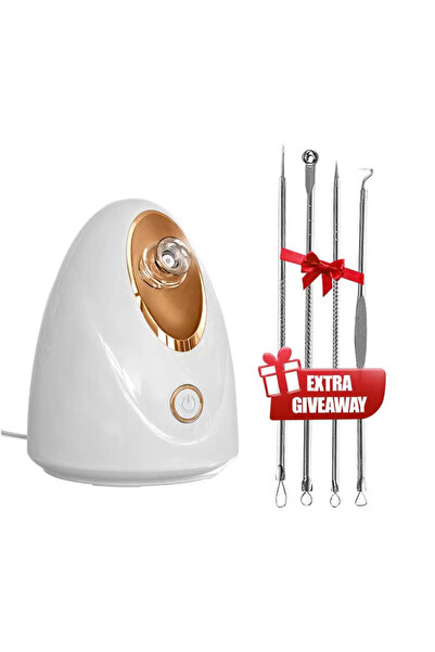 Face Portable facial care device, white, for lifting and pore reduction