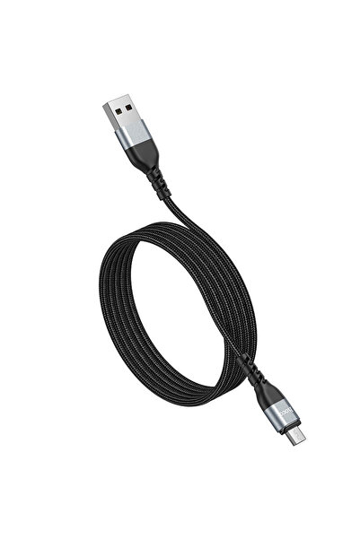 Hoco Cablu transfer date si incarcare U96, prindere magnetica, MicroUSB, Negru