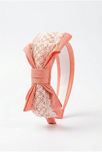 Abel & Lula Mayoral Abel Lula Girl's Bow Crown Cherry Orange