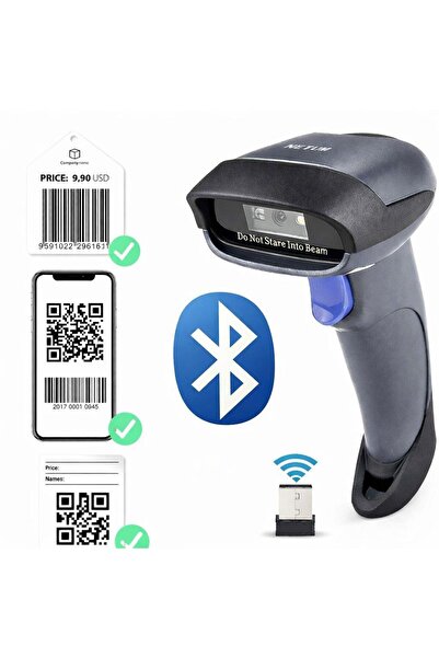 NETUM M8BT Pro 2d 1d Qr Kod Karekod Eczane Aşı Bluetooth Kablosuz Barkod Okuy...