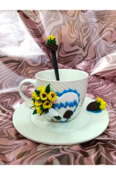 Handmade by Ella SWEET "MOTHER" MUG – yellow tulips + handmade chocolate made...