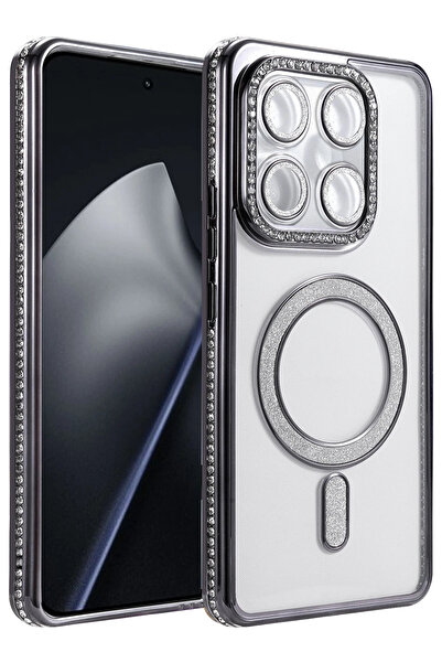 Fuchsia حافظة Joke لمّاع Magneticsafe متوافقة مع هاتف Mi 15T Pro - أسود