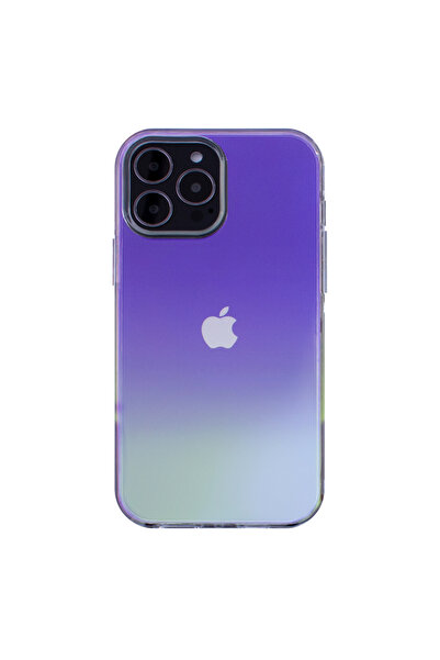 OEM Aurora Neon Gel TPU Case for iPhone 13 Pro Max - Purple