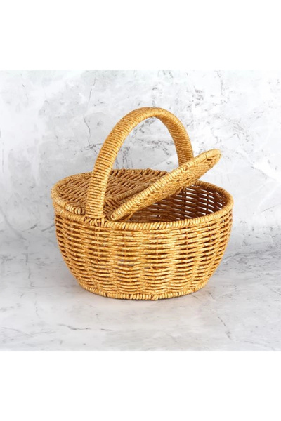 MİEN Yuvarlak Kulplu Sepet