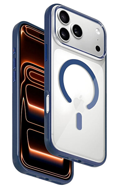 Fuchsia Hbc-421 Lya Magneticsafe Cover Compatible with iPhone 17 Pro Max - Blue