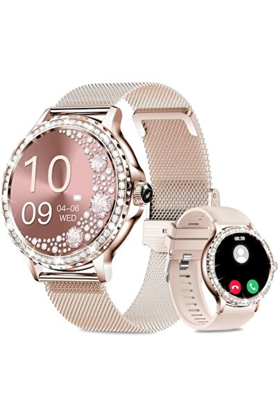 KINX Ceas smartwatch dama, KINX®, Apeluri si mesaje bluetooth, Functii monito...