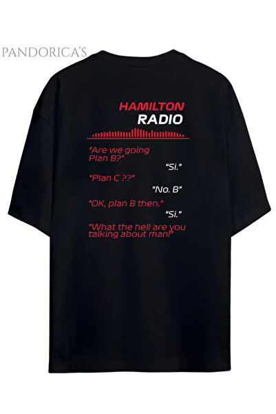 Grafftee Clothing Pandorica's Lewis Hamilton İkonik Diyalog Tasarımı Göğüs ve...