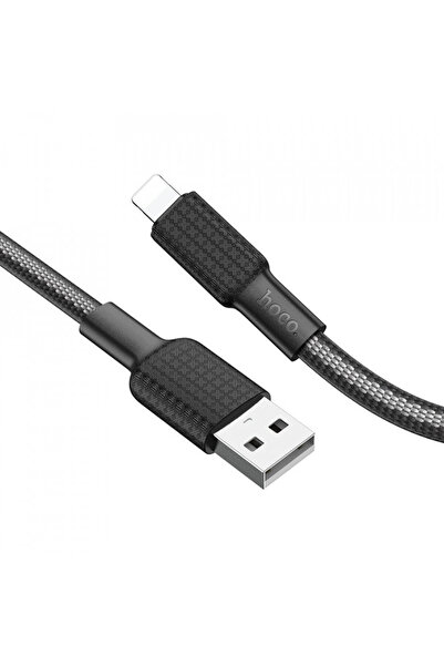Hoco Καλώδιο δεδομένων (X69 Jaeger), USB-A σε Lightning, 12W, 2.4A, 1.0m - Μα...