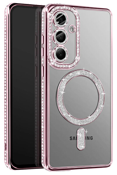 Fuchsia حافظة Joke لمّاع Magneticsafe متوافقة مع هاتف Samsung Galaxy S26 - وردي