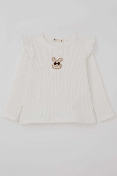 Breeze Devojčica majica dugih rukava sa detaljima u obliku zeca, uzrast 2-6 g...