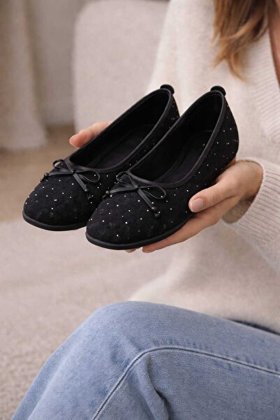 maydos Kadın Ahşap Boncuklu Fiyonklu Detaylı Günlük Babet