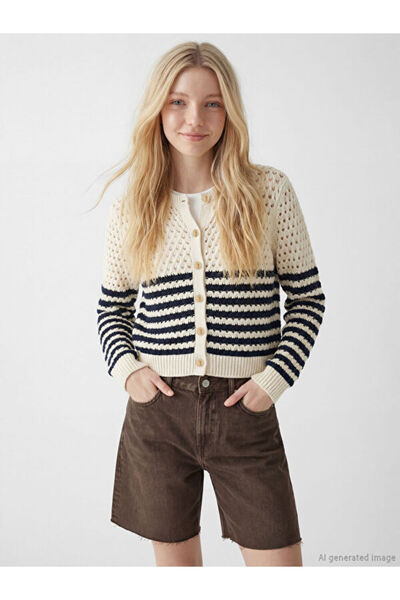 LC Waikiki Sparkling Choices from Shining Store Zero Roba Collar Openwork Wom...