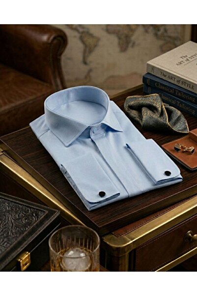 Pakman Kanada Slim Fit-Uzun Kol-Gizli Kanun-Klasik Yaka-Duble Manşet Kol Düğm...