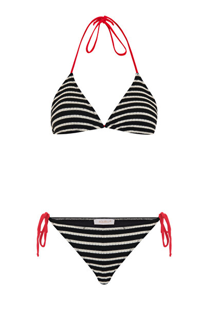 AQUELLA cu dungi Bikini Triunghi din tricotaj