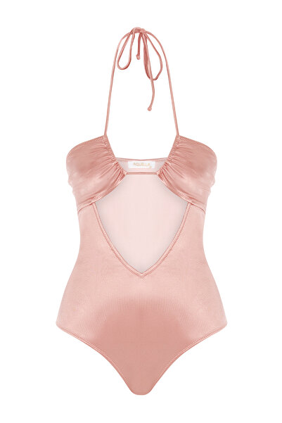 AQUELLA Halter Neck Pudra Strapless Mayo