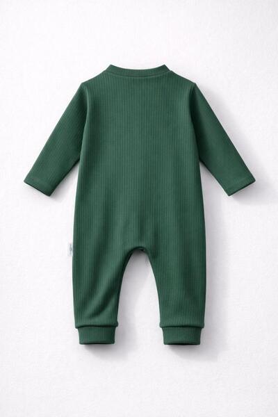 nevrankids Bebek Tulumu 0-9 Ay Fitilli Interlok Çıtçıtlı Yenidoğan Tulumu - Nefti