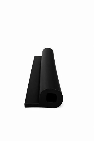 MAKPLASTİK FİTİL PROFİL وسادة حماية للمنتج A 056 بطول 10 أمتار باللون الأسود