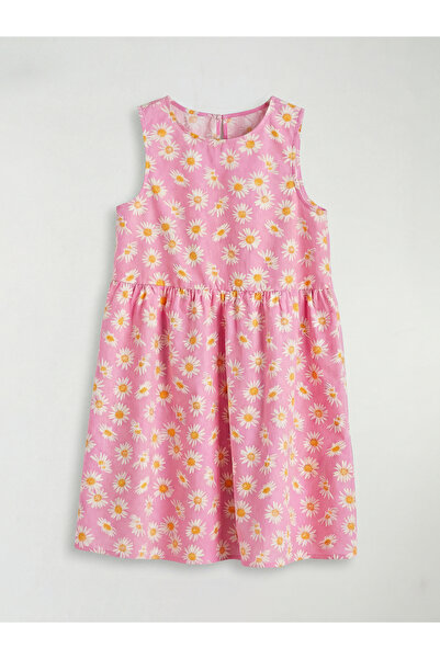 LC Waikiki Rochie florală pentru fete Özmarka Noul sezon guler rotund poplin