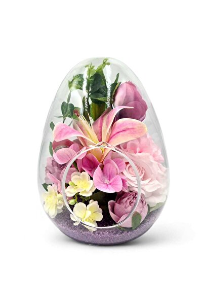 Çiçek Tasarım Sanatları هدية بمفهوم الزهور الاصطناعية لعيد المرأة، ديكور منزل...