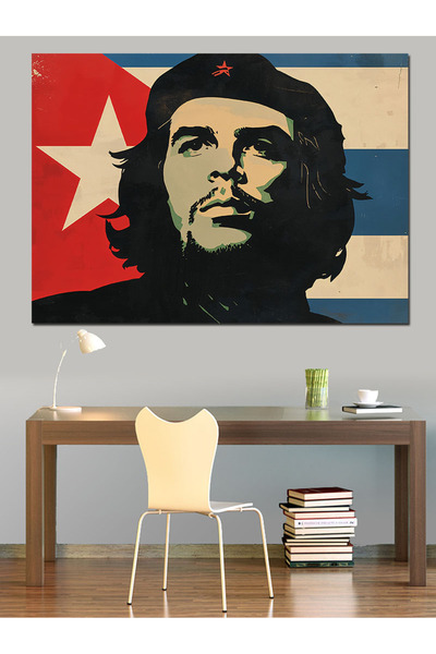 Artmeg Che Guevara Devrimci Portresi Dekoratif Kanvas - Mdf Ahşap Tablo