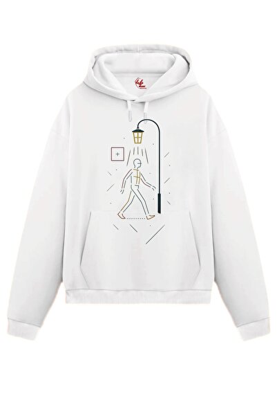 Rabona Fashion Night Walk Minimal Design Sweatshirt / Hoodie (Optional)