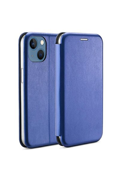 Beline Magnetic Book Flip Case for iPhone 15 with Card Slots, Blue
