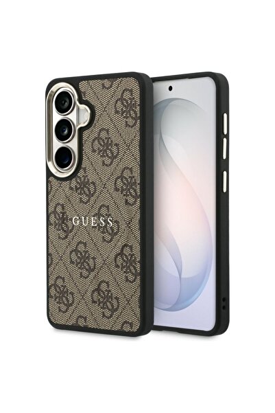 Guess Carcasă pentru Samsung Galaxy S26, inel embosat 4G, maro