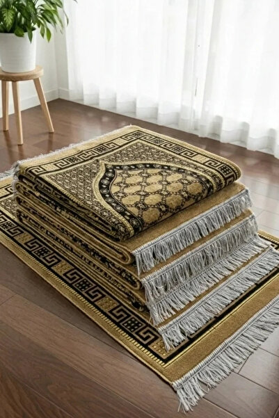 LUGMO 5 Pieces of Velvet Prayer Mats (70Cmx110Cm 400Gr)