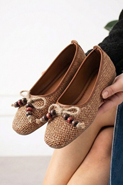 FUGA MODA Oasis Taba împletitură din răchită cu texturat funde și detaliu din...