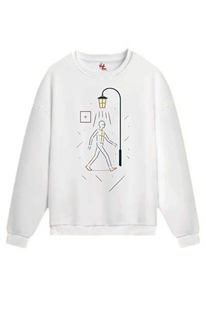 Rabona Fashion Night Walk Minimal Design Sweatshirt / Hoodie (Optional)