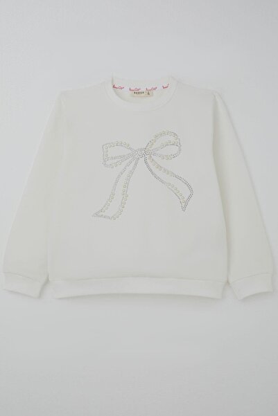 Breeze Devojčica, dukserica İnci T Sa kamenim vezom -12 godina, bež