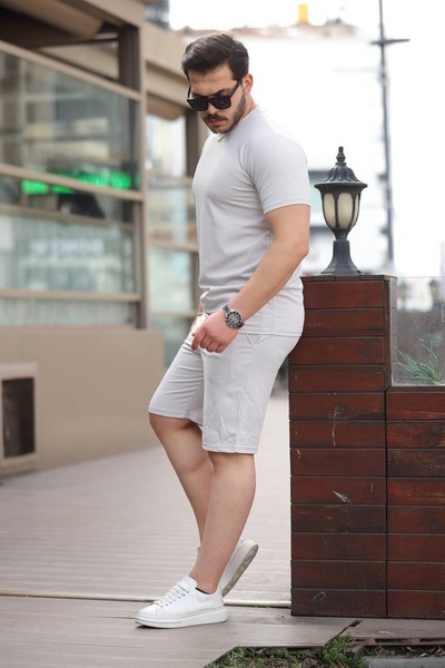 Minharir Ανδρικό Σετ Οθωμανικού Στυλ: Μπλουζάκι και Σορτς