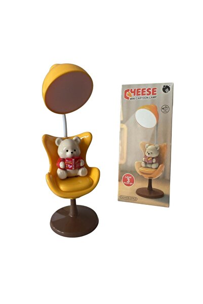 ADIRI SHOP LED Desk Lamp for Kids with Teddy Bear, 3 intensity levels, USB ch...