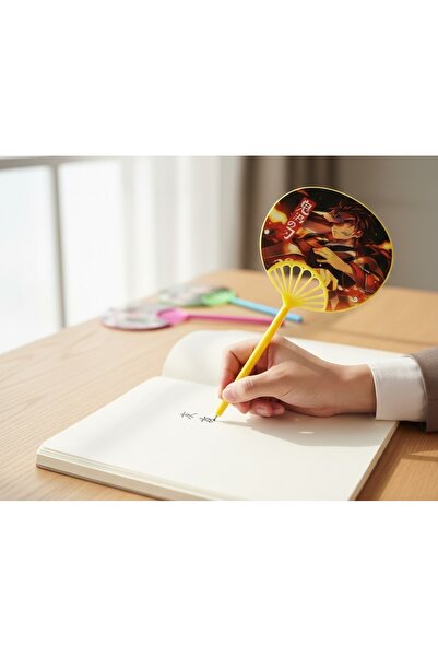 Kuzey Tacı Otaku Anime Character Design Ballpoint Pen Fan Practical Functiona...