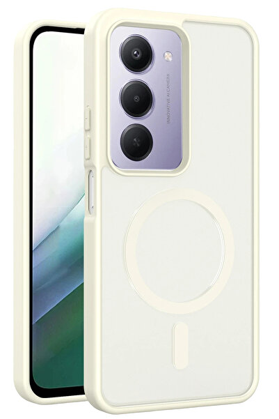 Fuchsia Jota Magneticsafe Cover Compatible with Redmi 15 4g - Transparent